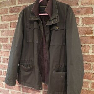 WESC Olive Green Mens Zippered Jacket L